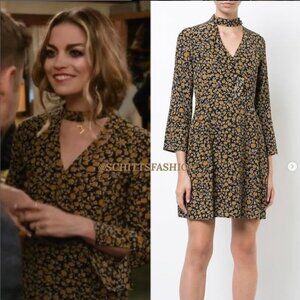 ASO Alexis Rose Schitts Creek - Derek Lam 10 Crosby Printed Knee Length Dress